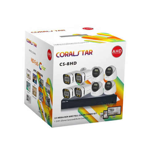 kit Coral Star CS-8HD, 8 Caméras HD 2.0MP